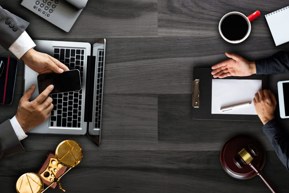 businessmen lawyers meeting